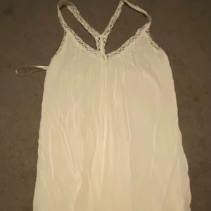 WHITE LULUS MIDI DRESS